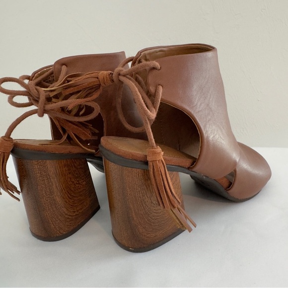 Kenneth Cole Reaction Reach The Stars Block Heel Sandals 8.5 Brown - Picture 14 of 15